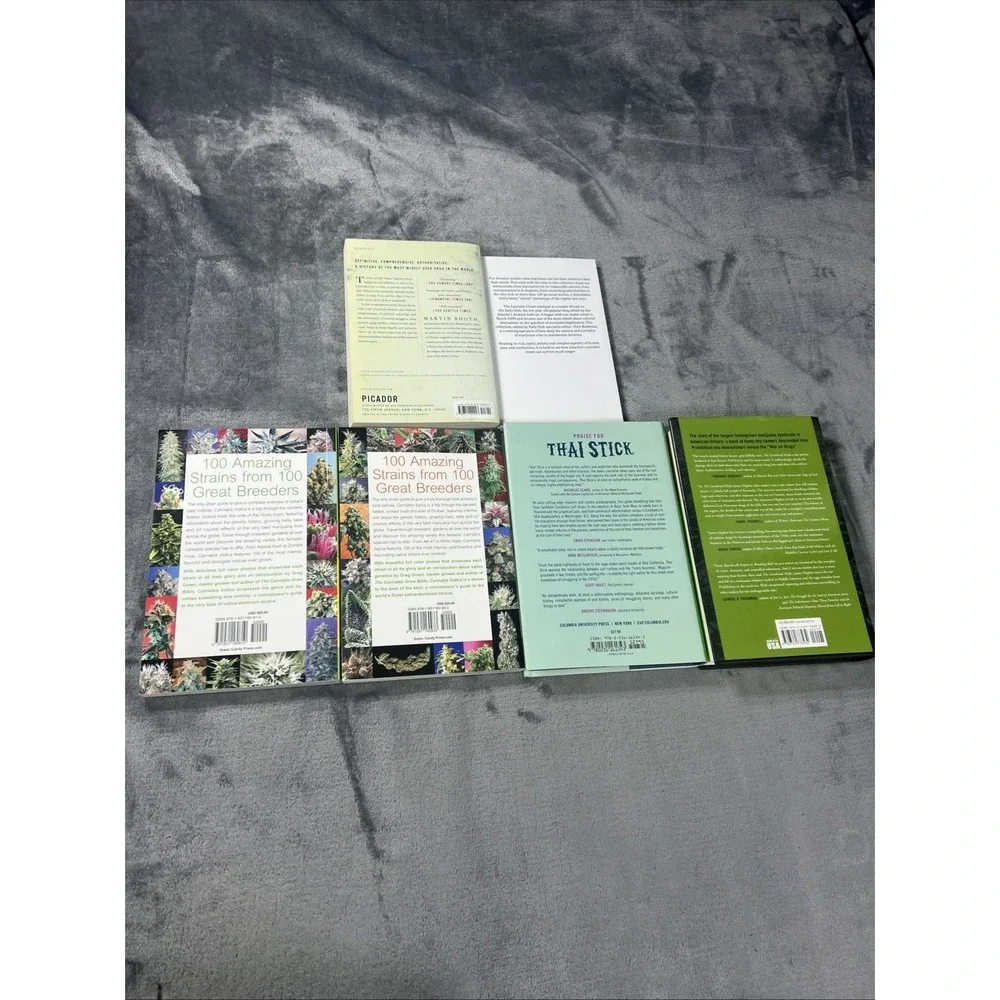 Cannabis Indica Sativa Vol. 1 Closet Book Lot of 6 Marijuana History Mixed HB/PB